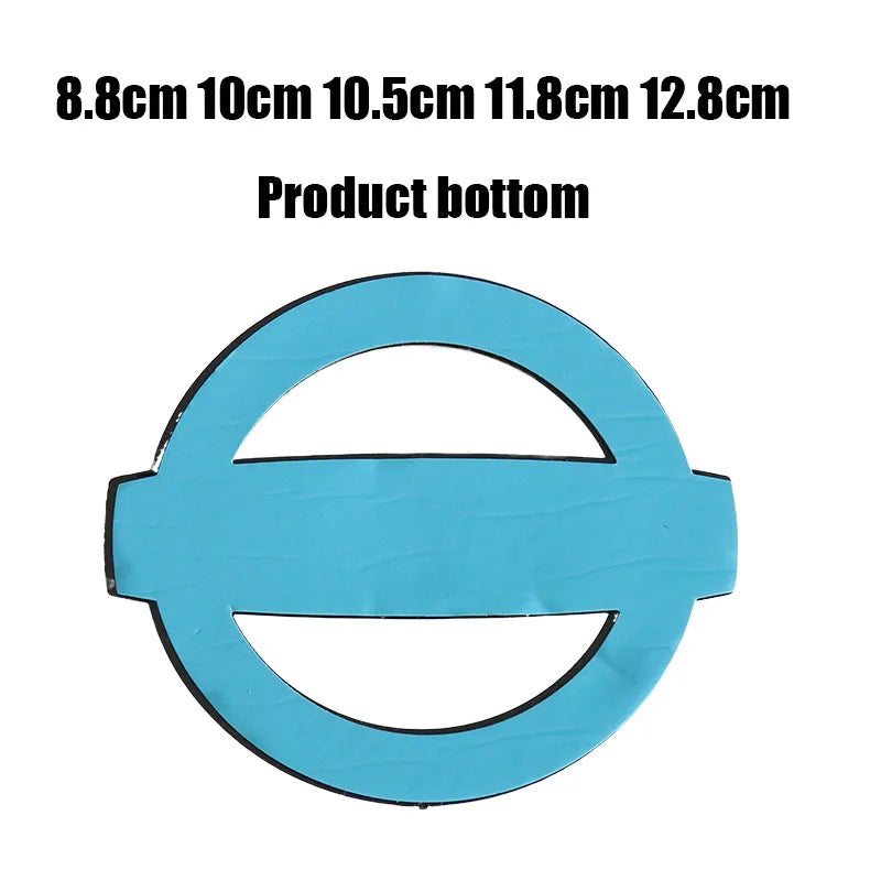 1pcs Nissan black ABS 8.8cm 10cm 10.5cm 11.8cm 12.8cm Car Front logo Rear Bumper tail door Car trunk Emblem sticker Accessories