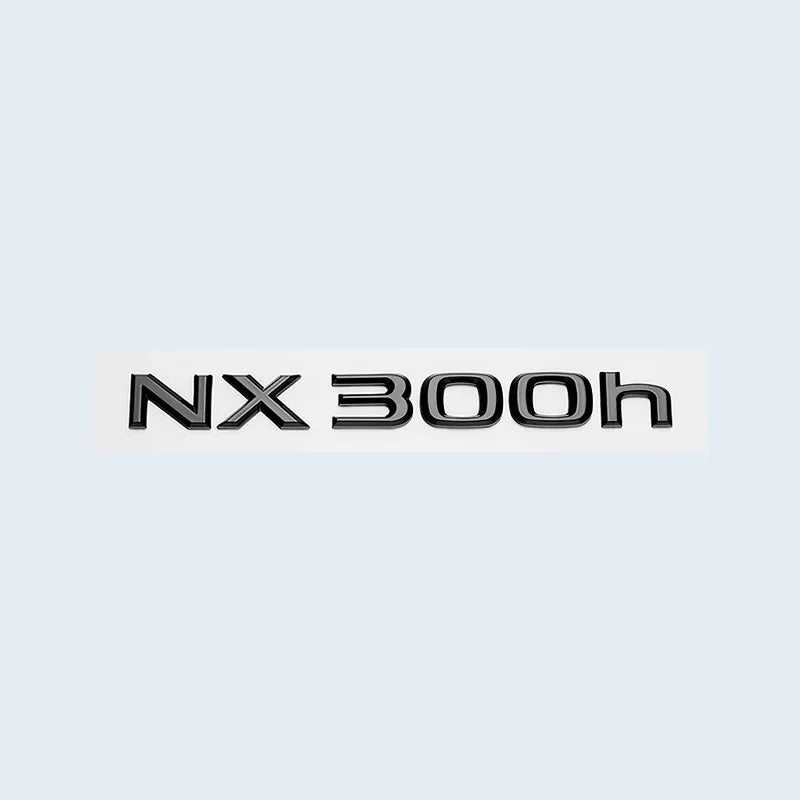 Glossy Black ABS Letters NX200 NX300 NX200t NX300h HYBRID Emblem For Lexus Car Trunk Logo Sticker Badge Accessories