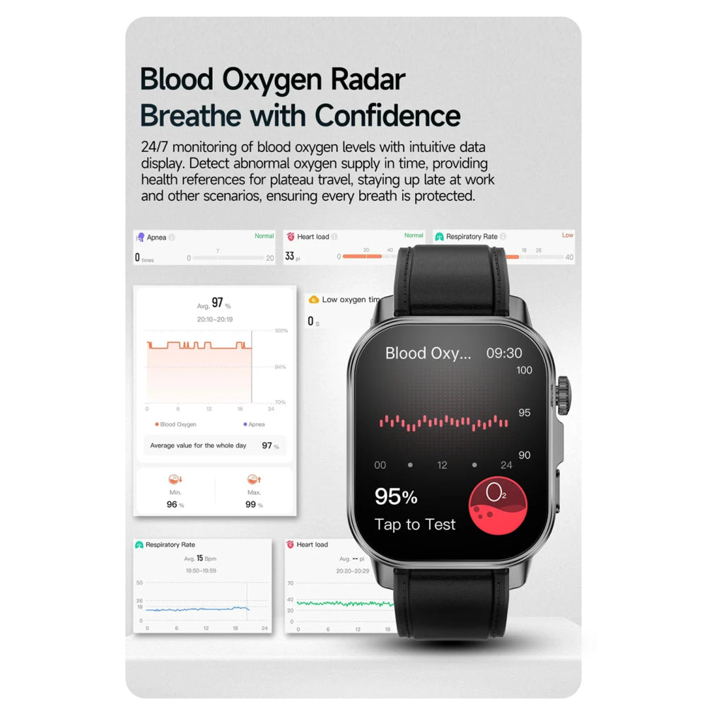 2026 New Model Uric Acid & Lipid Health Analysis Smart Watch Men ECG+PPG Bluetooth Call 2.01-inch Flashlight Smartwatch Women