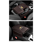 Car Armrest Cushion Leather Arm Rest Box Pad With Storage Bag For Chevrolet Corvette Montana TrailBlazer Silverado Traverse Bolt