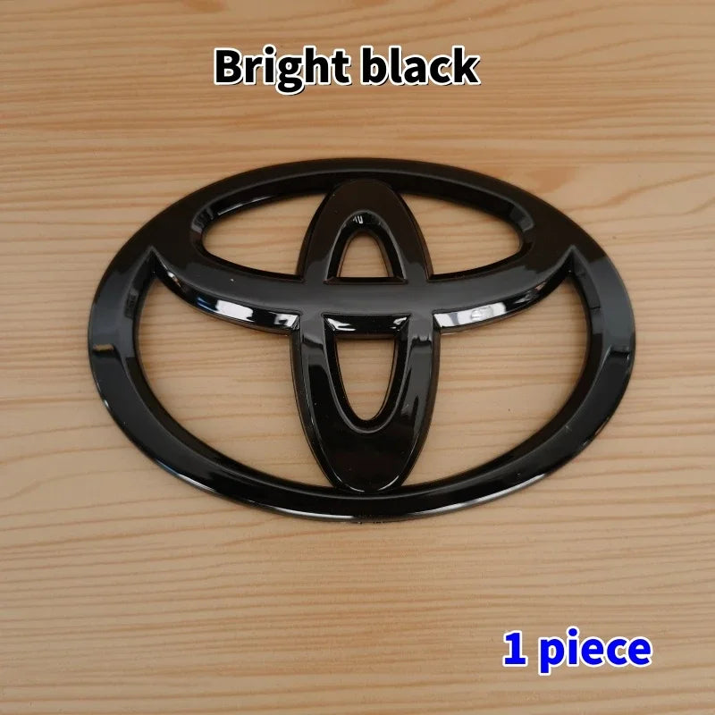 1pc 3D Car Emblem sticker For Toyota Front Grill Hood Rear Trunk Logo Corolla Camry RAV4 Hilux Yaris Prius Prado Badge Accessory