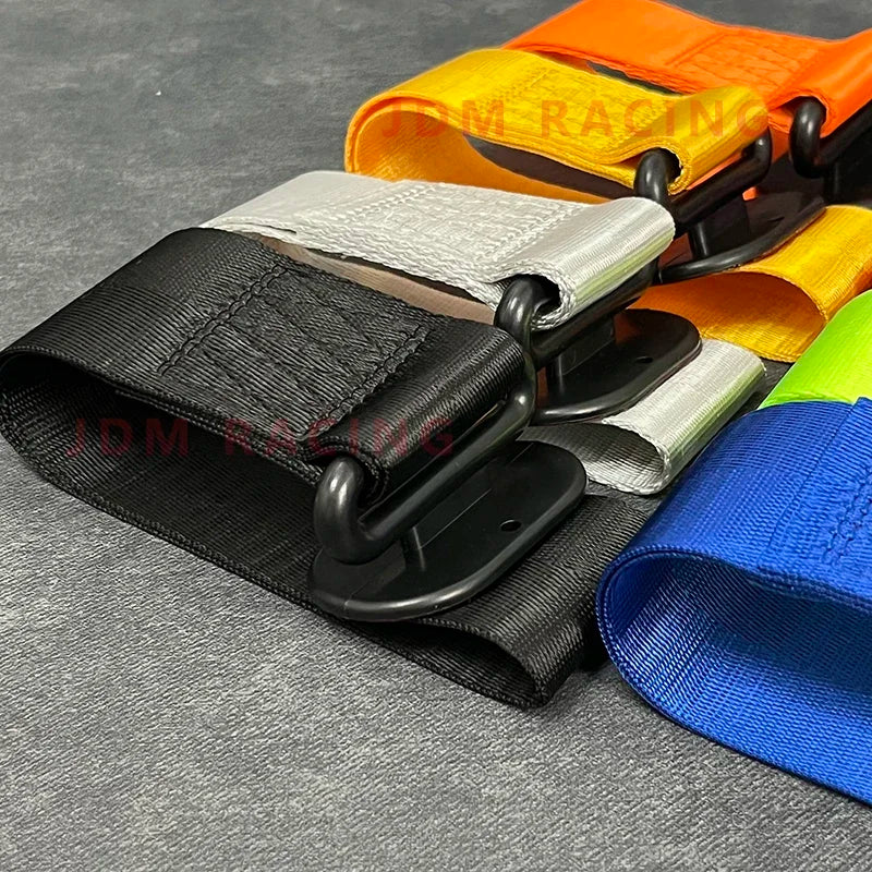 High Strength Car Color Pendant Tow Strap Belt Tow Rope Sticker Ribbon Car Decorations Sticker Trailer Ropes Bumper Towing Strap