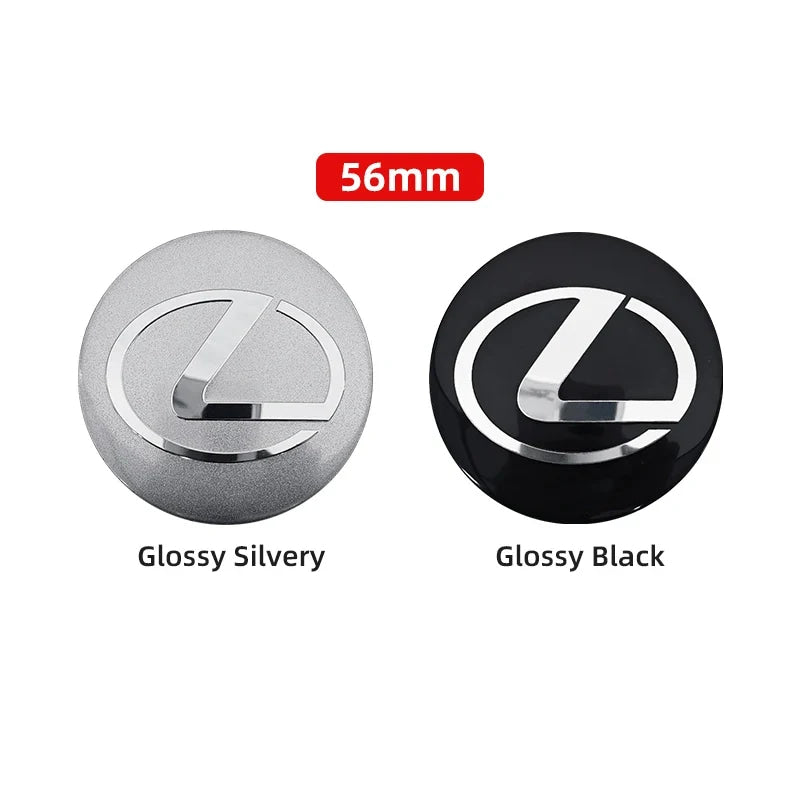56mm 60mm 65mm Car Wheel Center Emblem Hub Caps Stickers For Lexus RX300 IS200 IS250 ES350 Ct200h UX250h NX300h RX350 ES300h LBX