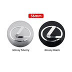 56mm 60mm 65mm Car Wheel Center Emblem Hub Caps Stickers For Lexus RX300 IS200 IS250 ES350 Ct200h UX250h NX300h RX350 ES300h LBX