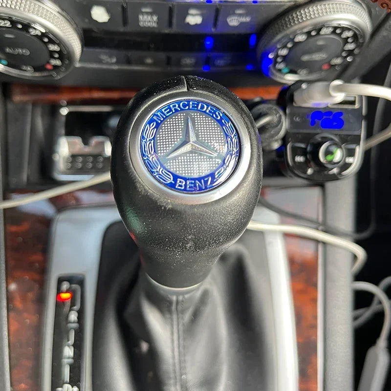 Gearbox Control Lever Sticker Shift Handle Decals Accessories For Car Mercedes Benz AMG W204 W205 W203 W211 W212 W213 W201 W210