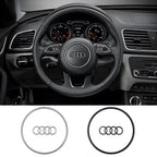 Car Logo Steering Wheel Frame Trim Replacement Cover For AUDI A6L 2016-2018  Q5 Q3 2013-2018 Q7 A7 2011-2016 A3 A4L A5 2014-2016