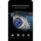 CADISEN New Luminous Men Mechanical Wristwatches Ceramic Bezel Sapphire Glass Automatic Watch Men Relogio Masculino