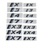 ABS Letters Numbers Glossy Black ix i3 i4 i7 iX ix3 iX4 ix7 Emblem for BMW X1 X3 X5 X6 GT Car Rear Logo Badge Sticker