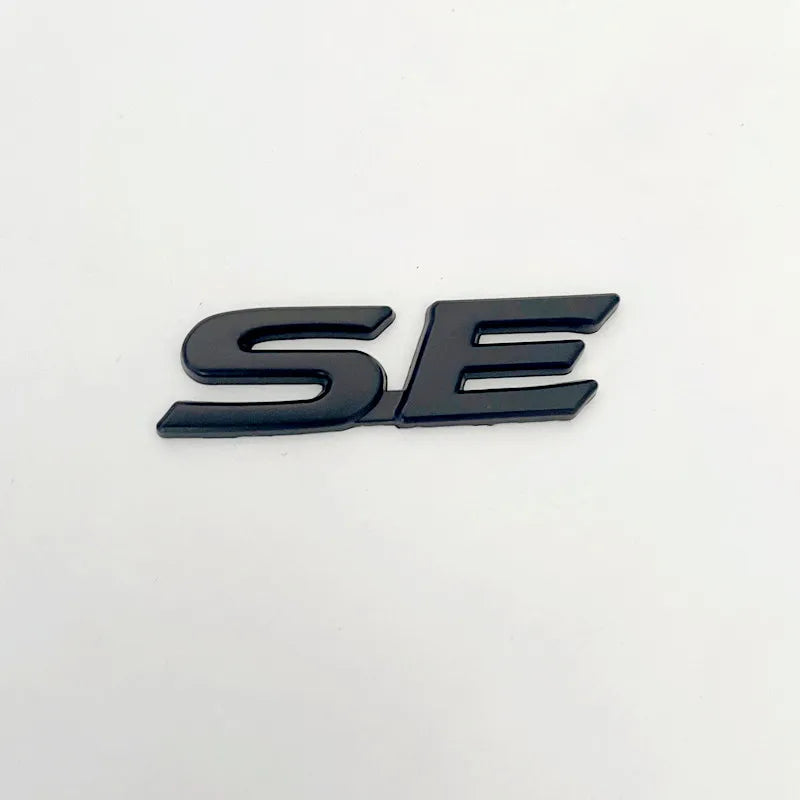 3D Metal SE XSE Logo Rear Trunk Emblem Badge Decals Sticker For Toyota Camry Sienna Highlander Corolla Car Styling Accessories