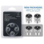 Car Wheel Stem Air Valve Cap Tire Dust Cover for Mercedes Benz W202 W203 W204 W208 W210 Accessories Interior Mouldings XSQMM-BEZ