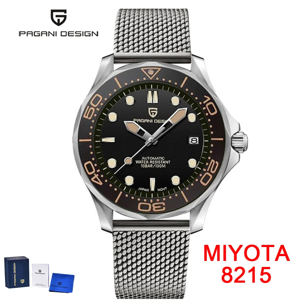 PAGANI DESIGN-reloj mecánico para hombre, reloj automático de lujo, de pulsera de negocios, con cristal de zafiro AR, novedad de 2026