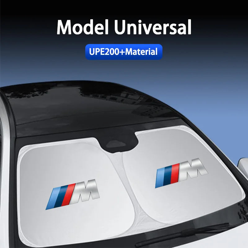 Thicken Strong UV Resistance Car Sun Visor Sunshade Front Glass Sunscreen For BMW M M3 M5 X1 X3 X5 X6 E46 E39 E36 E60 Accessory