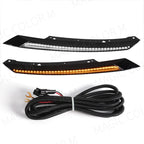 DRL For Honda Civic 2016 2017 2018 2019 2020 LED Headlight Eyebrow Daytime Running Light Dynamic Turn Signal Lamps 3 Colors 12V