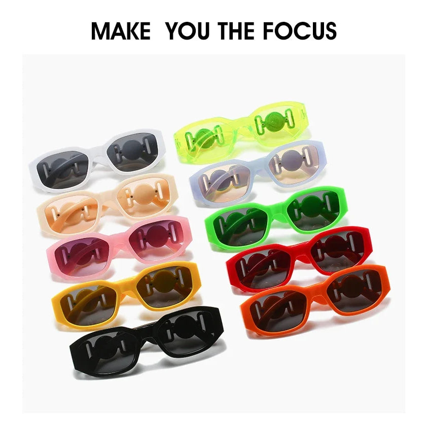 Vintage Square Luxury Small Frame Sunglasses Men Women Rectangle Brand Design Fashion Square Sun Glasses Shades Vintage Glasses