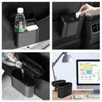 Contenedor de basura para coche, contenedor de almacenamiento montado en puerta, multifuncional, fila frontal, paraguas, accesorios interiores para vehículos de nueva energía