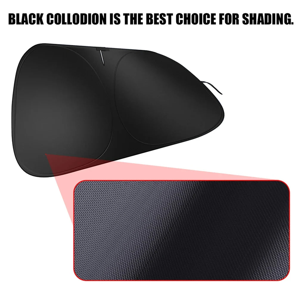 Car Folding Windshield Sunshade Sun Visor Cover UV Protection For Ford Focus Fiesta Kuga Mustang Mondeo Accessories Wheel hub