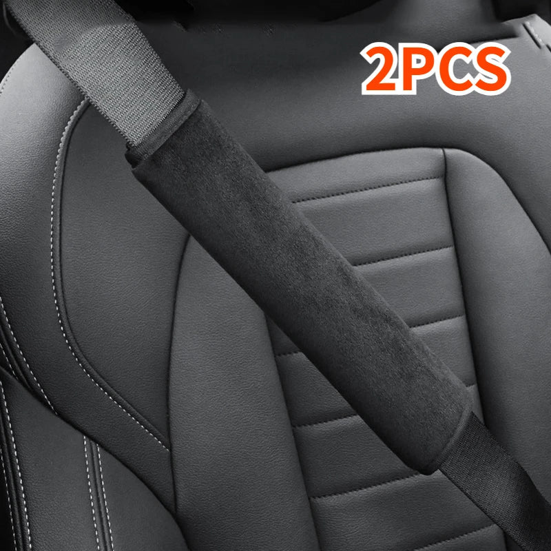 2PCS Car Belt Cover Adjustable Seat Belt Cover Shoulder Strap Cover Car Shoulder Protector Pad Auto Accessories