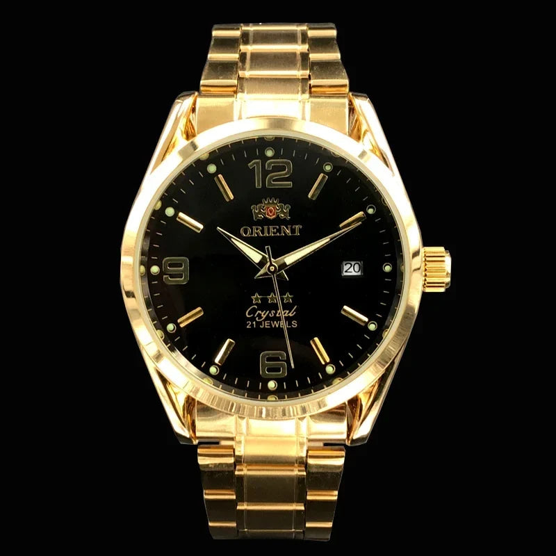 Orient Double Lion Watches High Quality Clock Brand New Top Men's Watch Multi-Function All-Steel Automatic Mechanical Tourbillon