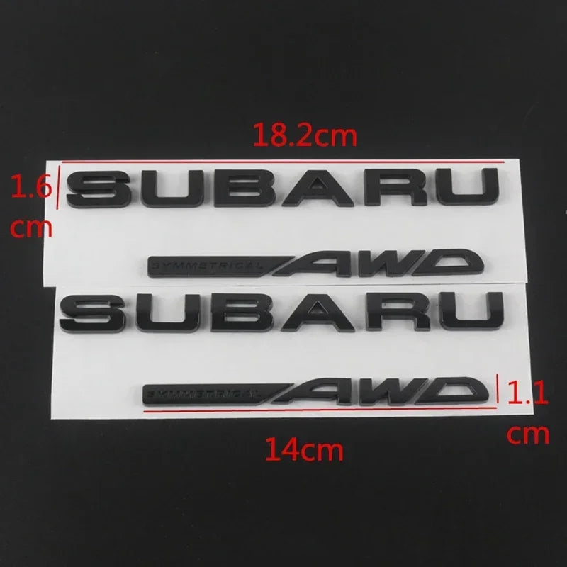 ABS Car Rear Trunk Sticker Emblem for Subaru WRX BRZ STI XV FORESTER IMPREZA LEGACY OUTBACK Auto Body Tail Letter Badge Decal
