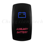 Waterproof 5 Pins SPST On/Off Rocker Switch Blue & Red Led 20A/12V 10A/24V Toggle Switch GPS for Cars,Trucks, RVs, Boats