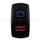 Waterproof 5 Pins SPST On/Off Rocker Switch Blue & Red Led 20A/12V 10A/24V Toggle Switch GPS for Cars,Trucks, RVs, Boats