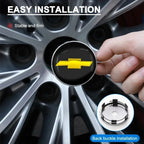 4pcs 60mm Car Wheel Center Hub Center Cap Rim Hub Dustproof Cover For Chevrolet Captiva Colorado Cruze Spark Malibu Car Trax