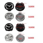 4Pcs 56MM Car Wheel Center Hub Cap Badge Accessor For Mazda Axela Demio Atenza CX CX3 CX7 CX30 CX60 CX9 2 3 4 323 MX3 MX6 RX3 MS