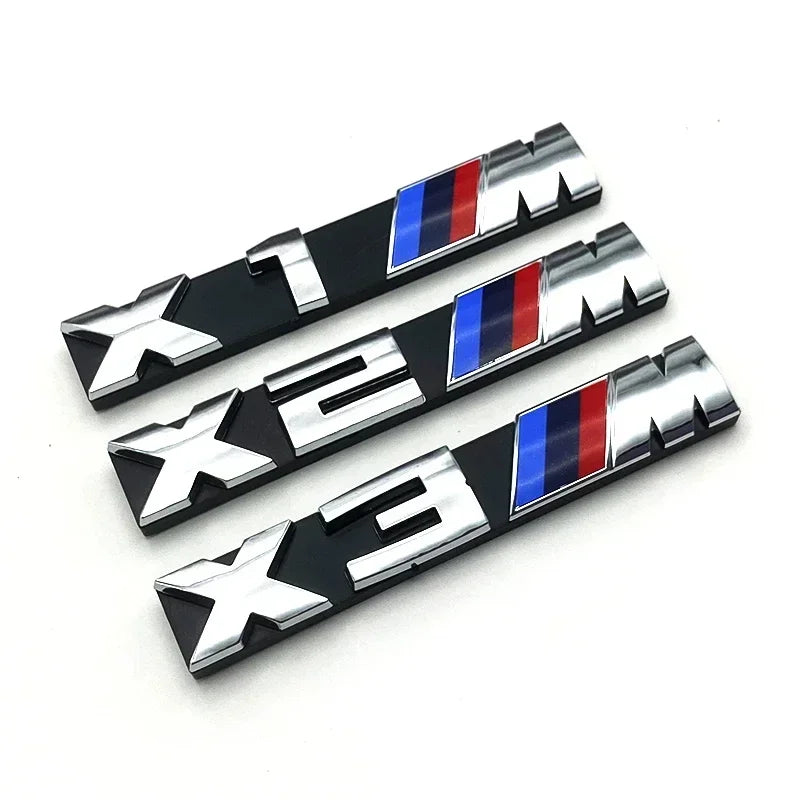 For BMW M Logo X1 X2 X3 X4 X5 X6 F48 G01 E84 E83 F39 F10 F30 G11 G07 G86 G80 G60 E60 E46 3D Car Front Grille Badge Emblem