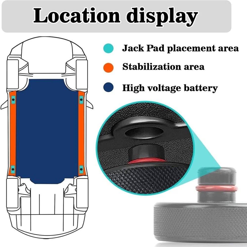 4pcs Lifting Jack Pads for Tesla Model 3 Y S X Juniper 2026 2025 2024 Accessories Rubber Pucks Chassis Lift Stands Adapter Case