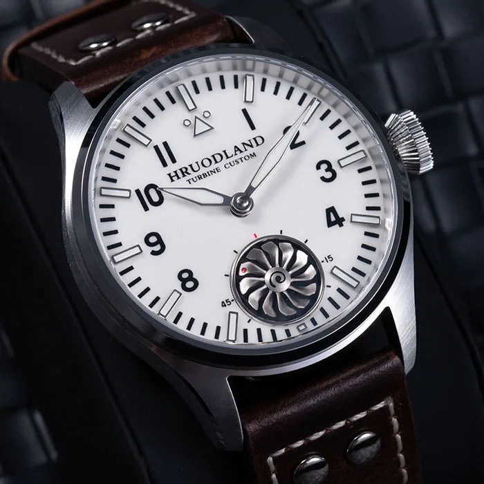 HRUODLAND Pilot Watch for Men BGW-9 Luminous Mechanical Wristwatch 316L Stainless Steel Sapphire Glass 10ATM Waterproof F016