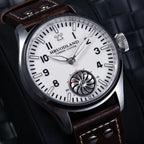 HRUODLAND Pilot Watch for Men BGW-9 Luminous Mechanical Wristwatch 316L Stainless Steel Sapphire Glass 10ATM Waterproof F016