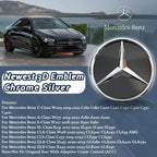 3D Front Grille Star Emblems Logo For Mercedes Benz C W205 A W177 S W217 SL CLA CLS GLA GLB Car Accessories