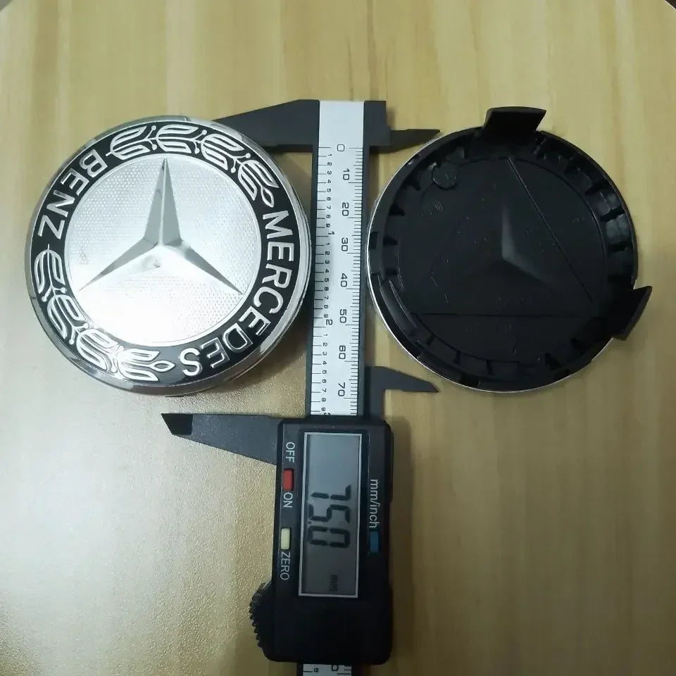 4PCS 75mm  Emblem Car Wheel Center Hub Cap Cover Badge For Mercedes AMG GLK GLE GLC W203 W206 W220 W205 W211 W212 201