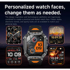 2026 TANK New 1400mAh Military GPS Smart Watch Men 2.01" AMOLED Screen 10ATM Waterproof Clock SOS Call Flashlight Smartwatch iOS