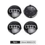 4pcs 60/61/68/69mm Car Wheel Center Hub Cap Rim Cover Car Goods For Audi B7 B5 B6 B8 B9 8P A3 A4 A5 A6 A7 A8 Q3 Q5 Q7 Q8 A1 8V