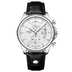 POEDAGAR Luxury Man Wristwatch Chronograph Date Waterproof Leather Men Watch Casual Quartz Men's Watches Sports Male Clock Reloj