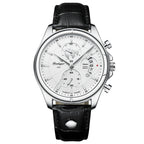 POEDAGAR Luxury Man Wristwatch Chronograph Date Waterproof Leather Men Watch Casual Quartz Men's Watches Sports Male Clock Reloj