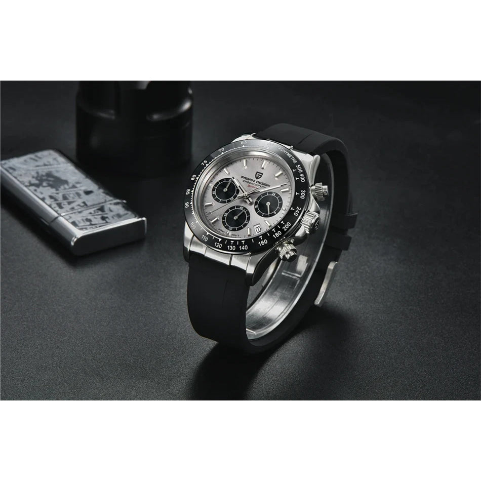 40mm New V2 PAGANI DESIGN Classic fashion Men Quartz Watches Sapphire Retro Chronograph Stainless Steel Waterproof Watch for Men