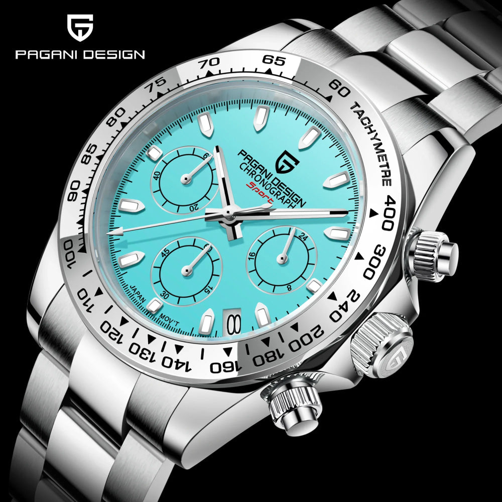 2026 Pagani Design PD1727 Night Light Men's Watch Sapphire Glass Stainless Steel Waterproof Relief  relogio masculino watches