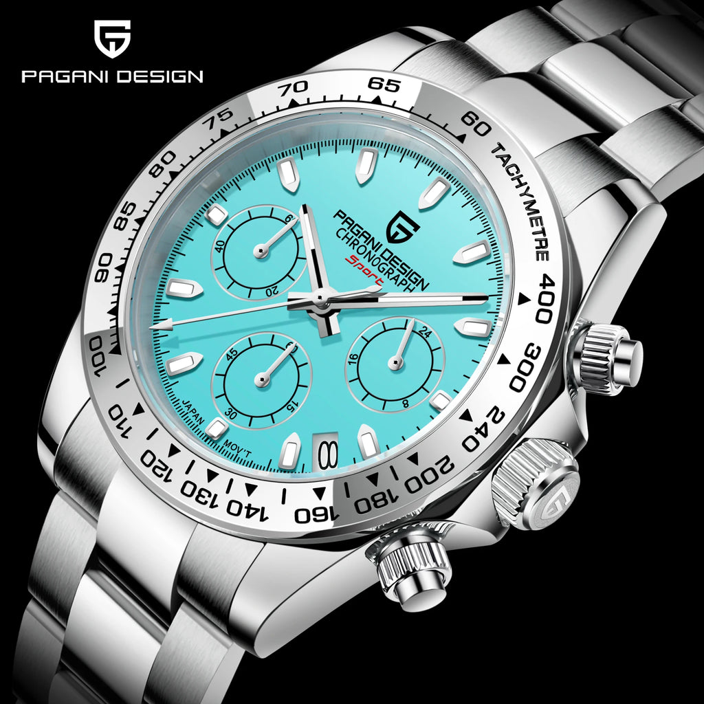 2026 Pagani Design PD1727 Night Light Men's Watch Sapphire Glass Stainless Steel Waterproof Relief  relogio masculino watches