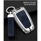 Car Key Case Bag Cover Shell For Toyota CHR Prado 2017 2018 Prius Camry Corolla RAV4 2017 2018 2019 2020 Protector Accessories