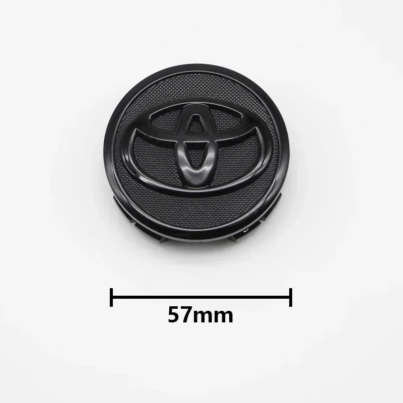 4pcs 57mm+62mm Car Tyre Wheel Center Hub Cap Badge For Toyota C-hr Prado Rav4 Yaris Hilux Prius Avensis Corolla Camry crown