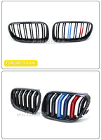 2Pcs Car Style Black Front Kidney Double Slat Grill Grille for-BMW E92 E93 3-Series 328I 335I Coupe LCI 2010-2013