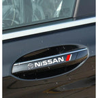 4PCS Car Styling Door Handle Decoration Stickers Decals For Nissan J10 X-Trail Qashqai Juke Leaf Micra NOTE Patrol Gadgets