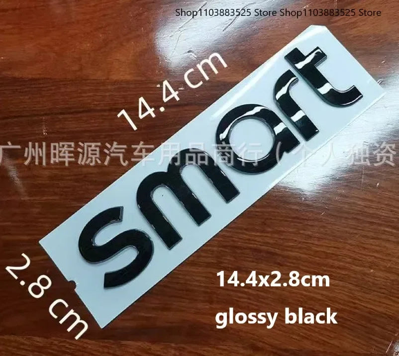 12.9cm Support Acc Car Front Grill Emblem Badge with B Logo for Smart BRABUS W453 2015-2019 Modify Badge Accessories