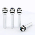 4Pcs Aluminum Alloy Car Door Lock Pins Security Rod Knob Cover For BMW M 50th Anniversary M5 E46 E90 F10 E39 E36 F20 E87 G30 E92