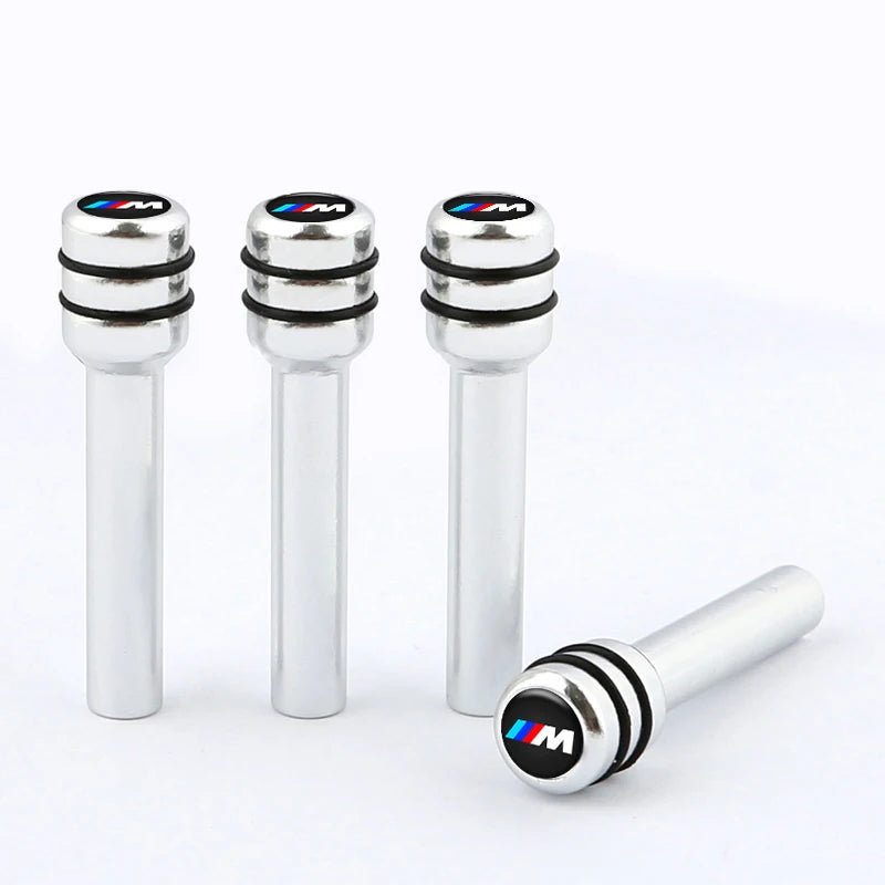 4Pcs Aluminum Alloy Car Door Lock Pins Security Rod Knob Cover For BMW M 50th Anniversary M5 E46 E90 F10 E39 E36 F20 E87 G30 E92