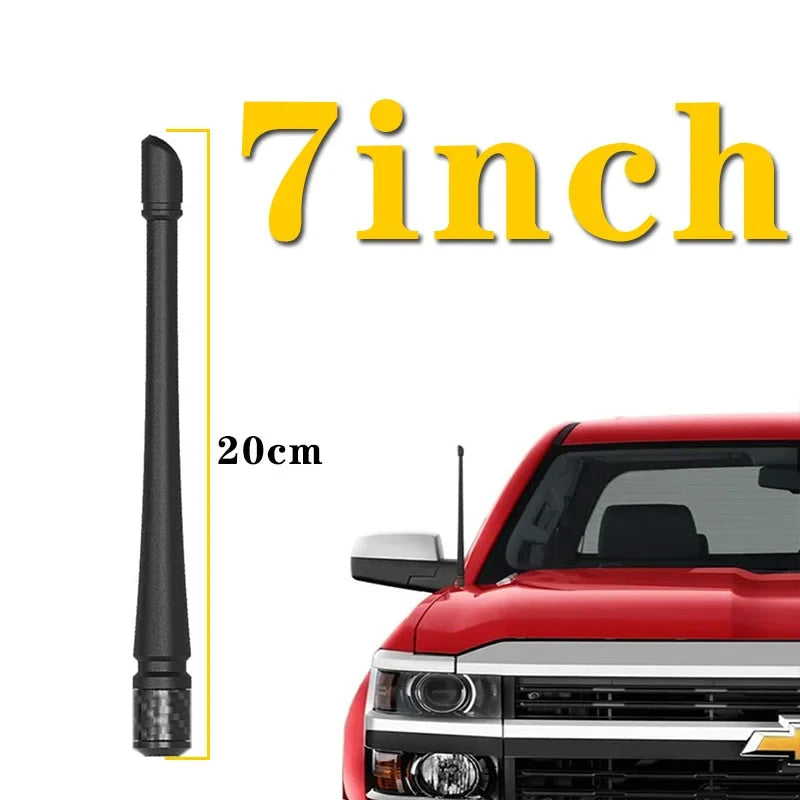 7inch Car Radio Antenna Adapter Short Black Car Radio Antenna Amplifier AM/FM Replace Accessories For Jeep Wrangler JK/JL Ford