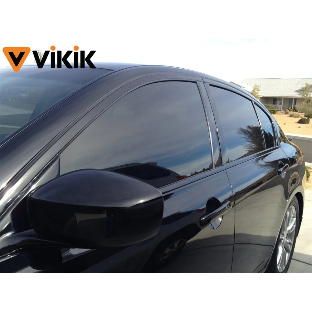 3/5/7/10CM Black Glossy Vinyl Stripes Car Tape Waterproof Window Trim Film for Hood Roof Pillar