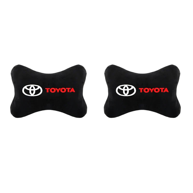 Car exterior annual inspection stickers For Toyota Car Set Car Head Neck Rest Pillow Auto Seat belt Pads Headrest cover